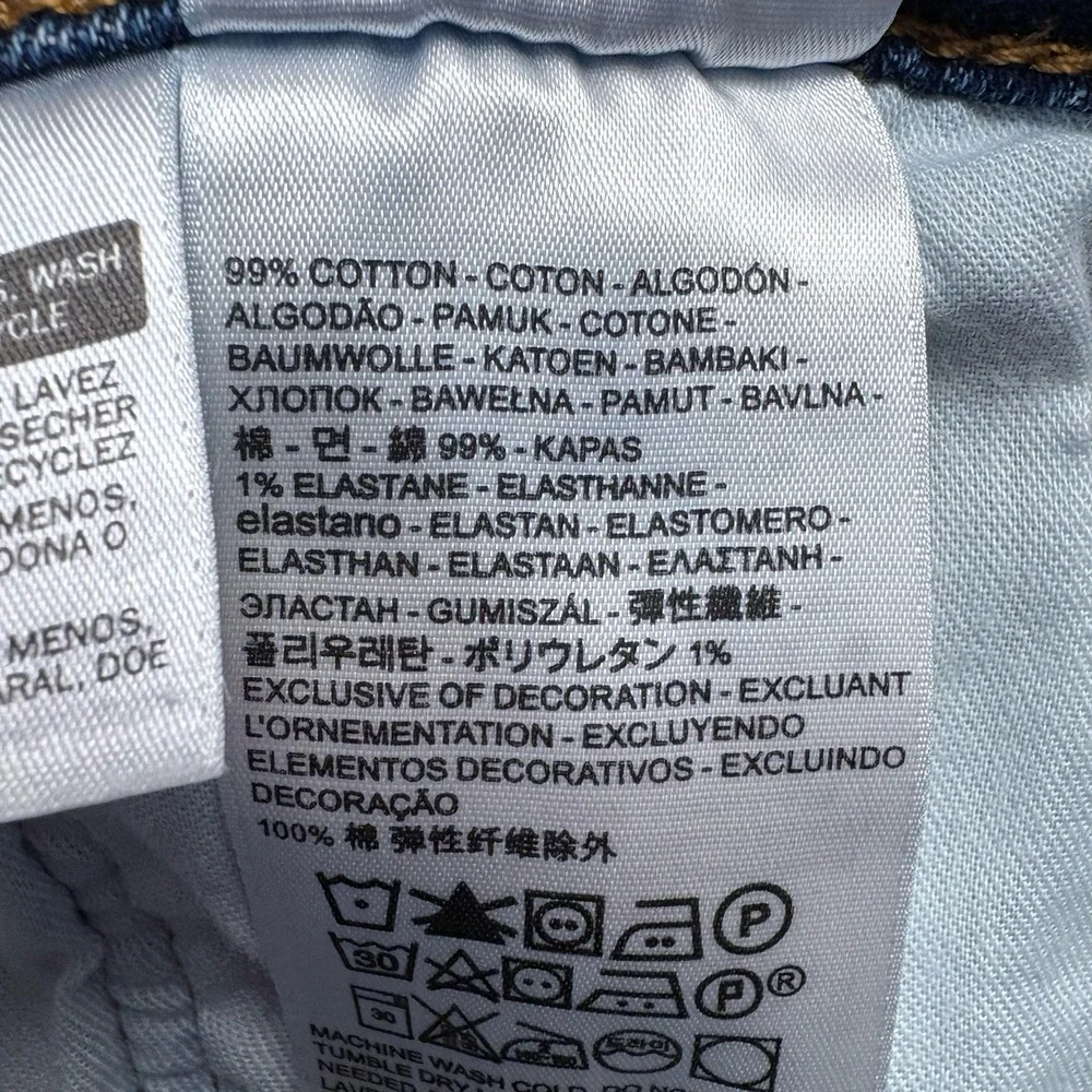 Levis Jeans Men 34 x 34 505‎ Regular Fit Straight Leg Dark Wash Denim Classic - Picture 7 of 12